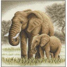 Золотая серия Ж-0564   Набор для вышивания "Слоны"