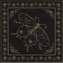 О-0811 Набор для вышивания  "Золотая бабочка"