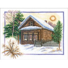 ПС-0333  Набор для вышивания "Зима в деревне"